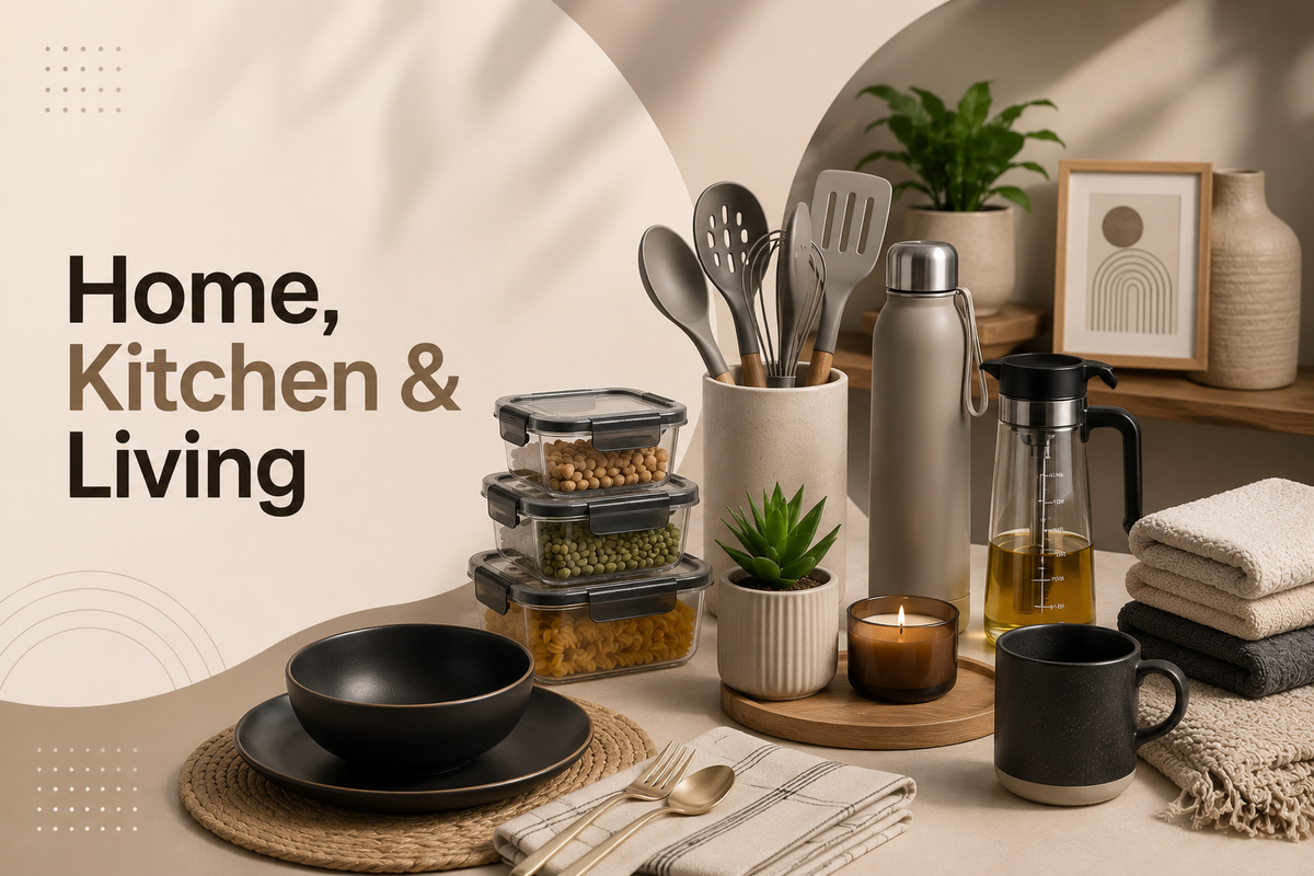 Home , Kitchen & living
