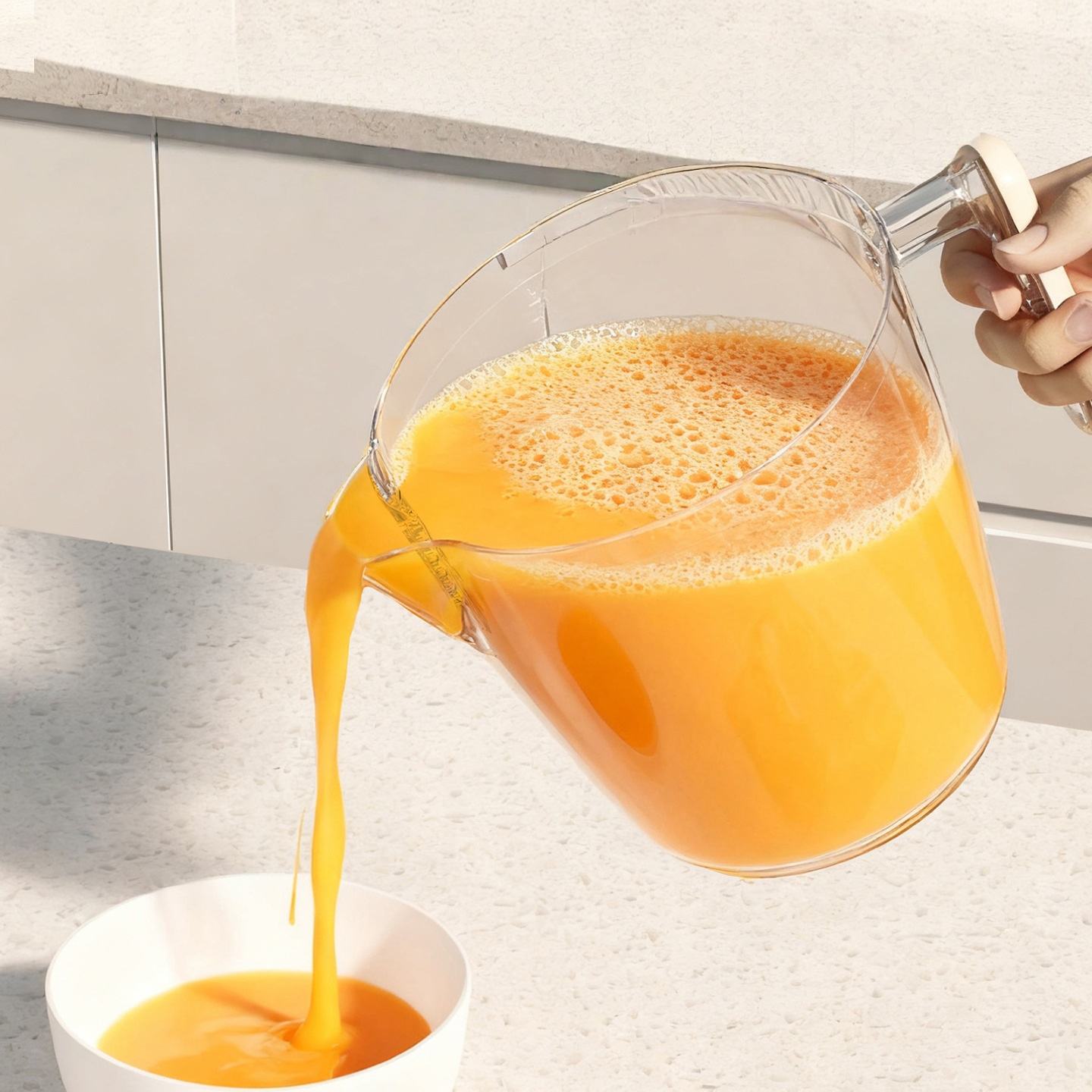 Multifunctional Manual Press Egg Whisker with Cup